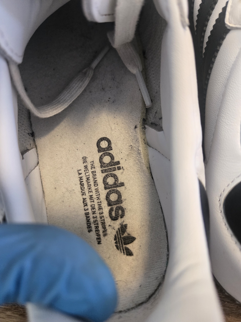 Adidas Samba Classic Sneakers - White with Black Stripes - Picture 7 of 10